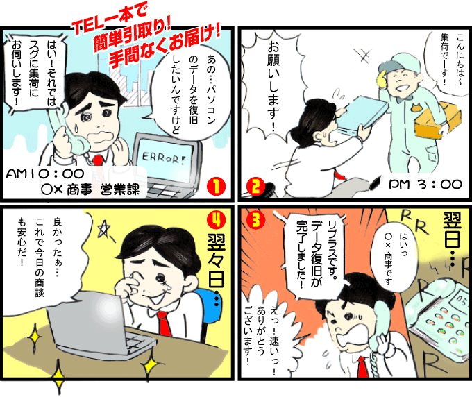 急いで取り戻したい方 特急データ復旧 ハードディスク 修理 栃木